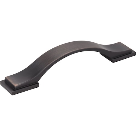 Jeffrey Alexander 96 mm Center-to-Center Brushed Oil Rubbed Bronze Strap Mirada Cabinet Pull 80152-96DBAC